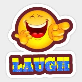 Laugh text artwork Sticker